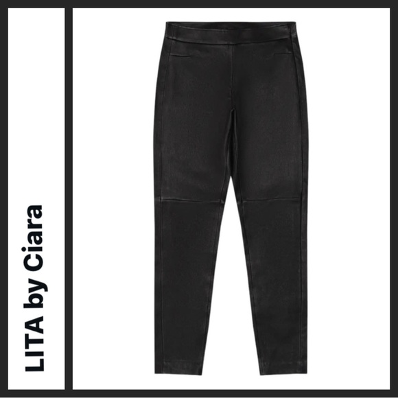 NWT LITA by Ciara Lamb Leather Leader Pants - Picture 4 of 14